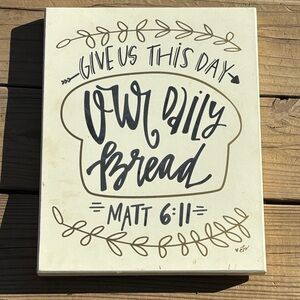 Inspirational wood Wall Art with Black and Gold Design